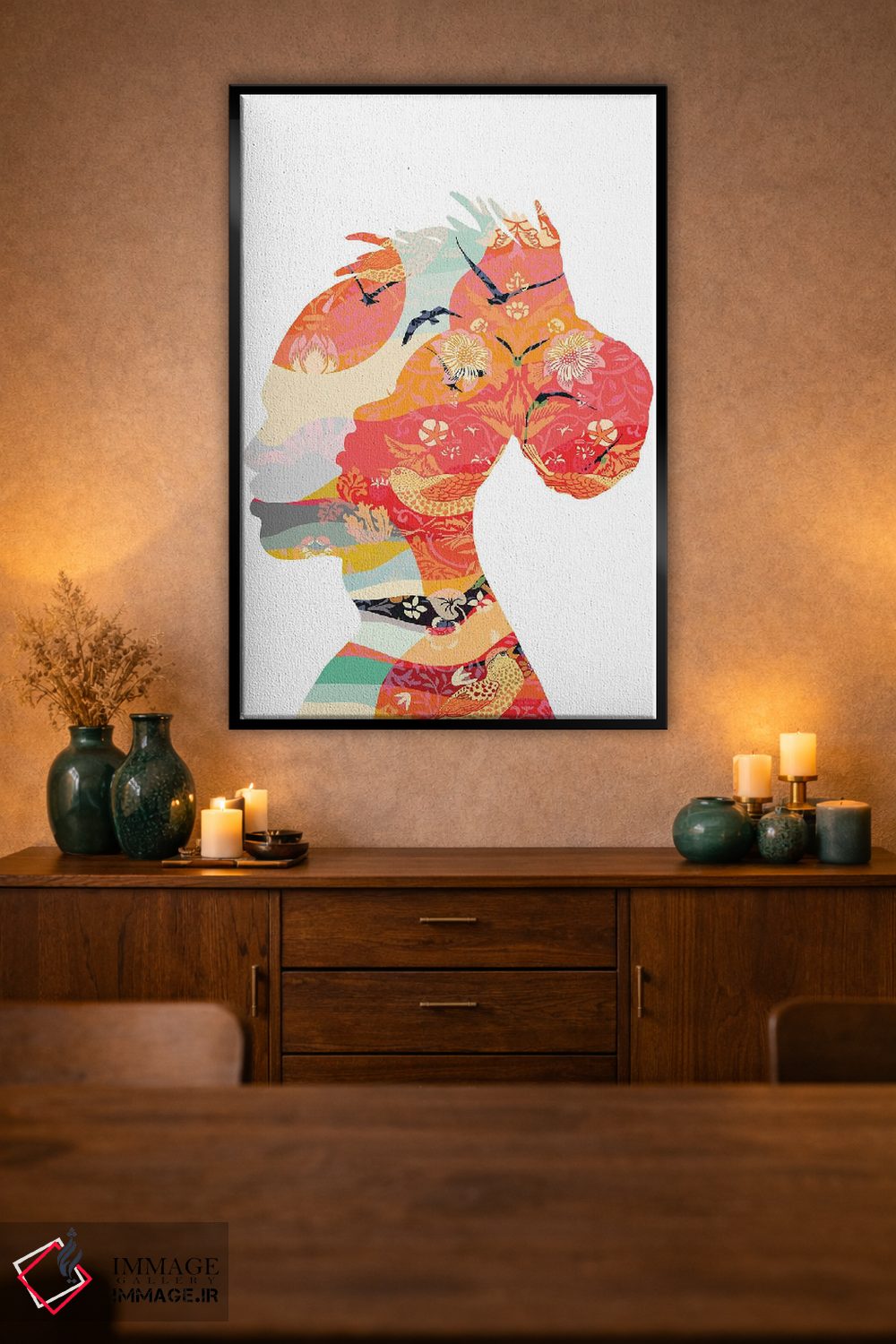 تابلو مدرن دو نفر اثر یوانا هوروات - D2B