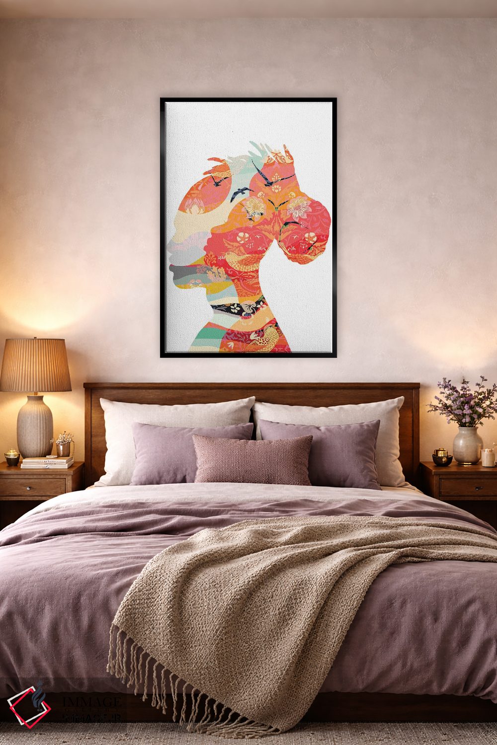 تابلو مدرن دو نفر اثر یوانا هوروات - D4B