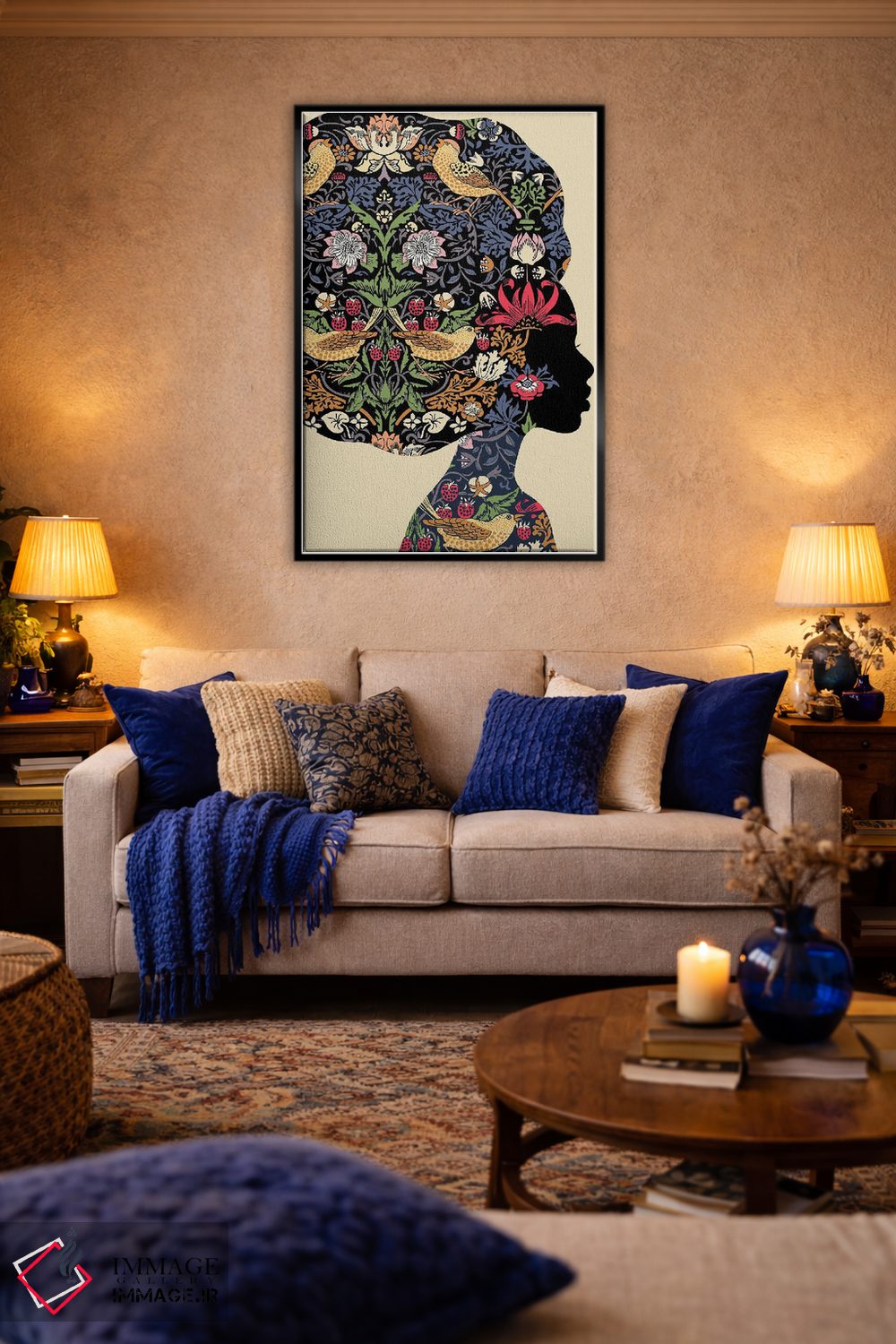 تابلو مدرن زن آفریقایی تبار اثر یوانا هوروات - D5B