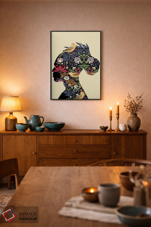 تابلو مدرن مرد آفریقایی تبار اثر یوانا هوروات - D6B