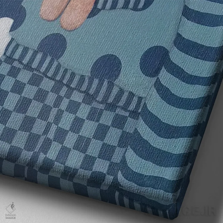 تابلو دکوراتیو رفتن به درمان اثر ایرینا پاندوا - نمای نزدیک بافت بوم