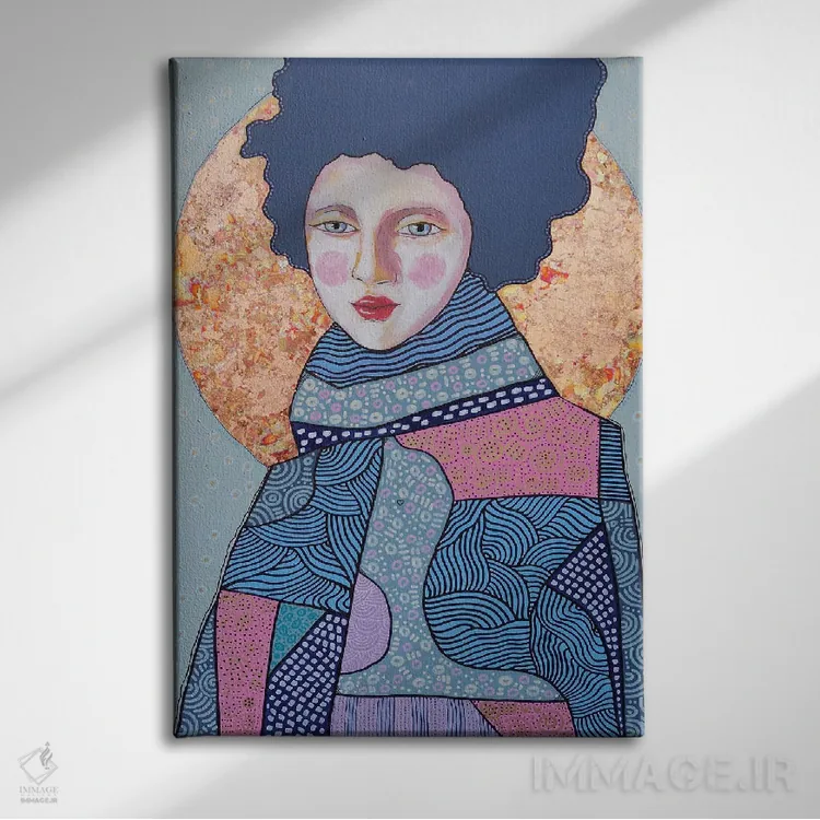 تابلو دکوراتیو خورشید زمستانی اثر ایرینا پاندوا - نمای روبهرو روی دیوار