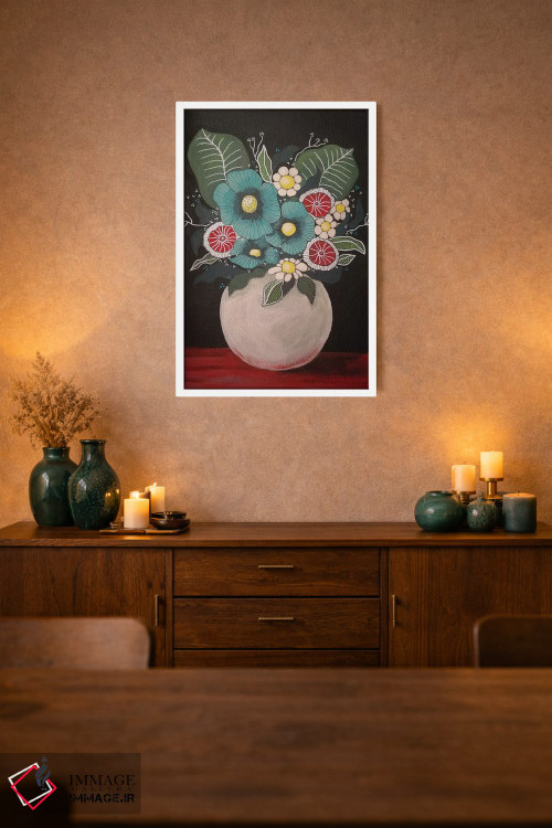 تابلو دکوراتیو گل ها ۲ اثر ایرینا پاندوا - D1W
