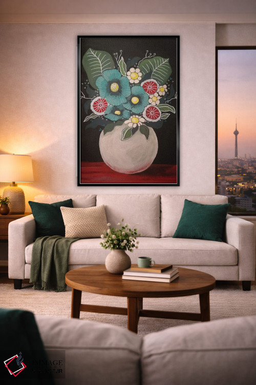 تابلو دکوراتیو گل ها ۲ اثر ایرینا پاندوا - D2B