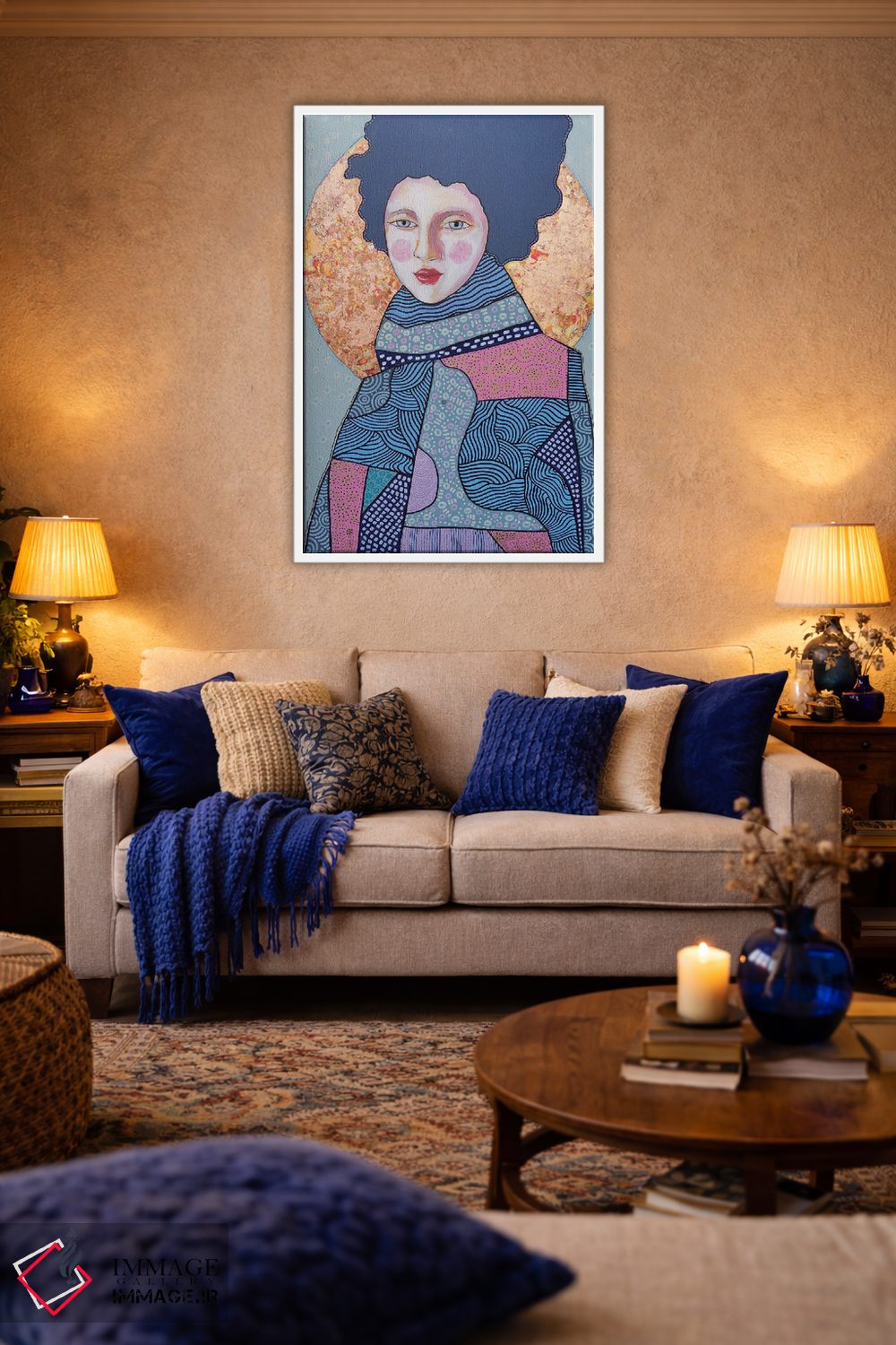 تابلو دکوراتیو خورشید زمستانی اثر ایرینا پاندوا - D4W