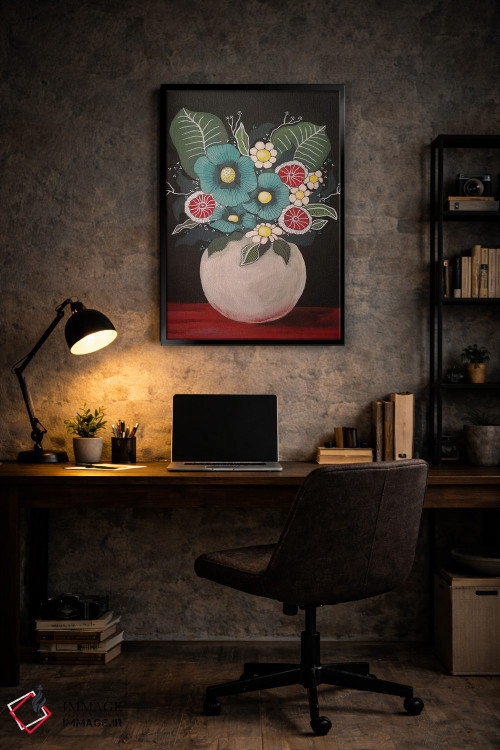 تابلو دکوراتیو گل ها ۲ اثر ایرینا پاندوا - D6B