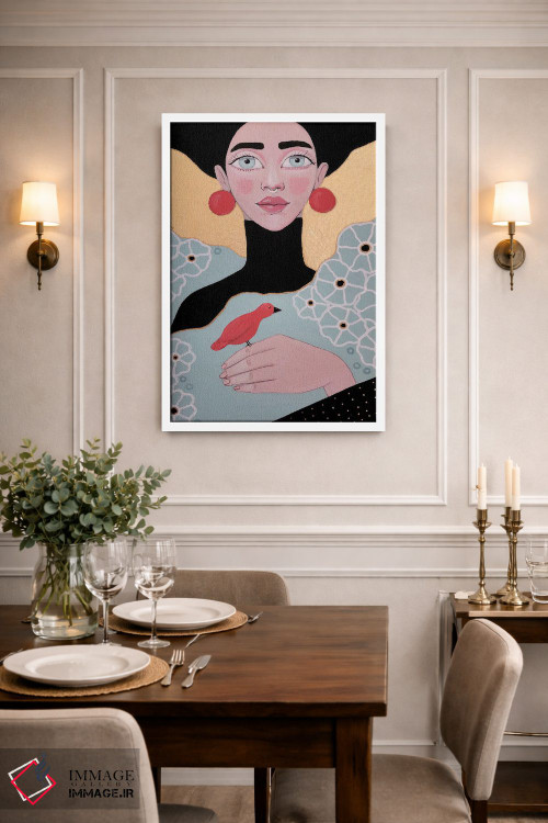 تابلو دکوراتیو چشم های آبی بزرگ اثر ایرینا پاندوا - D1W