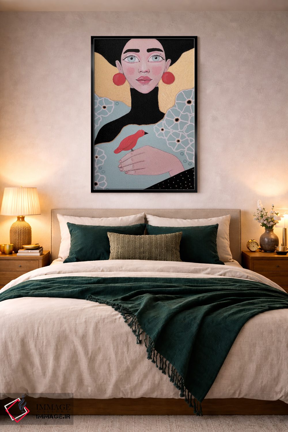 تابلو دکوراتیو چشم های آبی بزرگ اثر ایرینا پاندوا - D4B