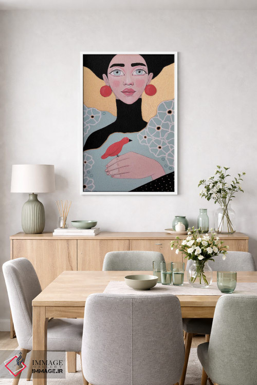 تابلو دکوراتیو چشم های آبی بزرگ اثر ایرینا پاندوا - D5W