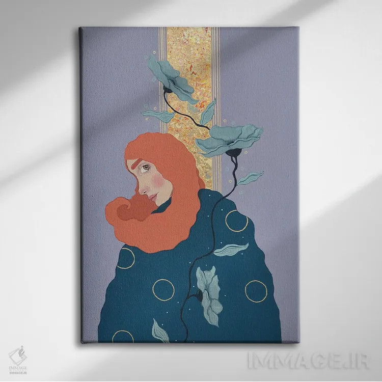 تابلو دکوراتیو آخرین نگاه اثر ایرینا پاندوا - نمای روبهرو روی دیوار