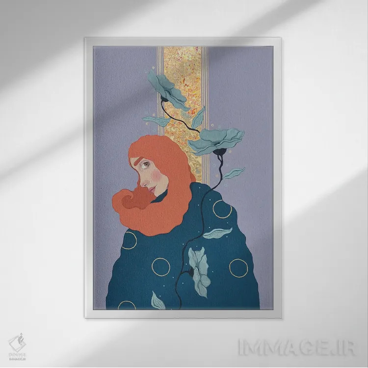 تابلو دکوراتیو آخرین نگاه اثر ایرینا پاندوا - نمای قابدار سفید