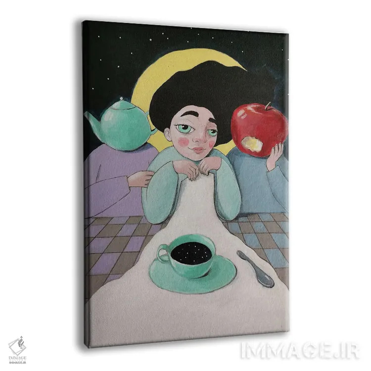 تابلو دکوراتیو چای عصرگاهی اثر ایرینا پاندوا - نمای پرسپکتیو محصول