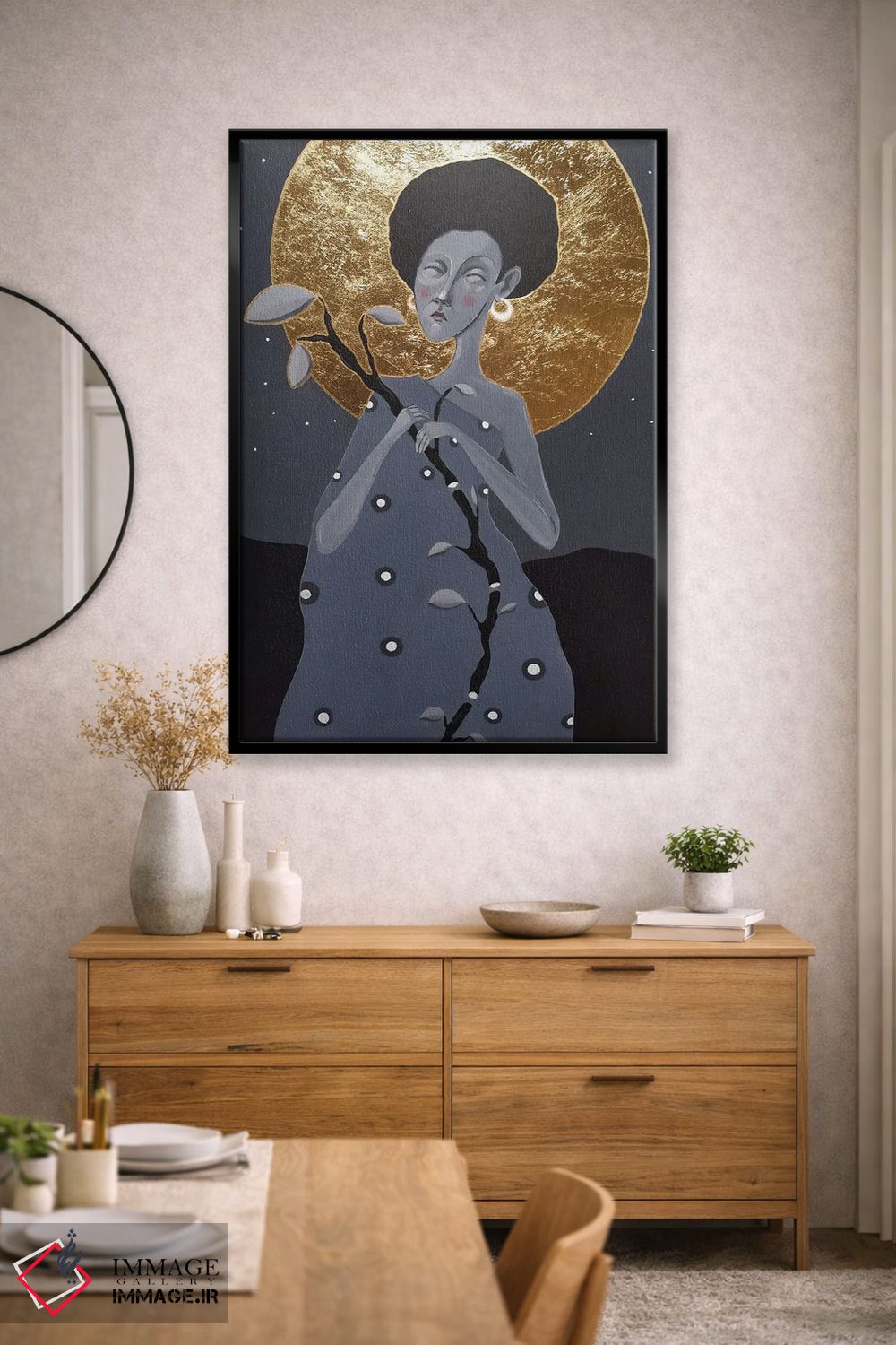 تابلو دکوراتیو مادر شب اثر ایرینا پاندوا - D2B