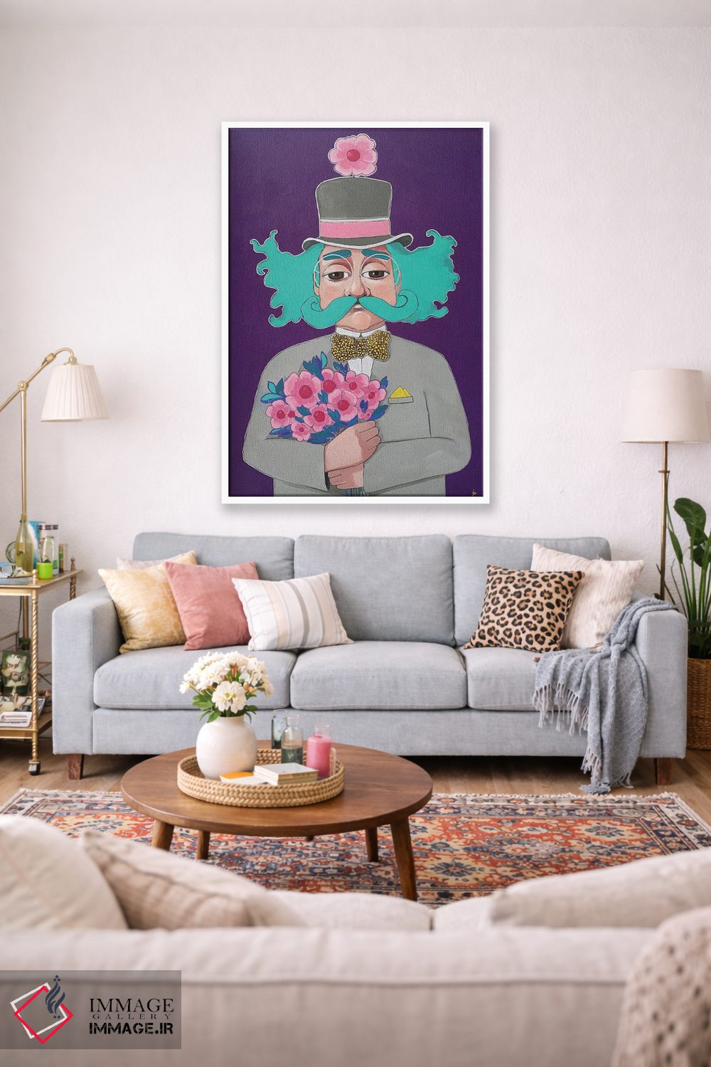 تابلو دکوراتیو رمانتیک مسن اثر ایرینا پاندوا - D1W