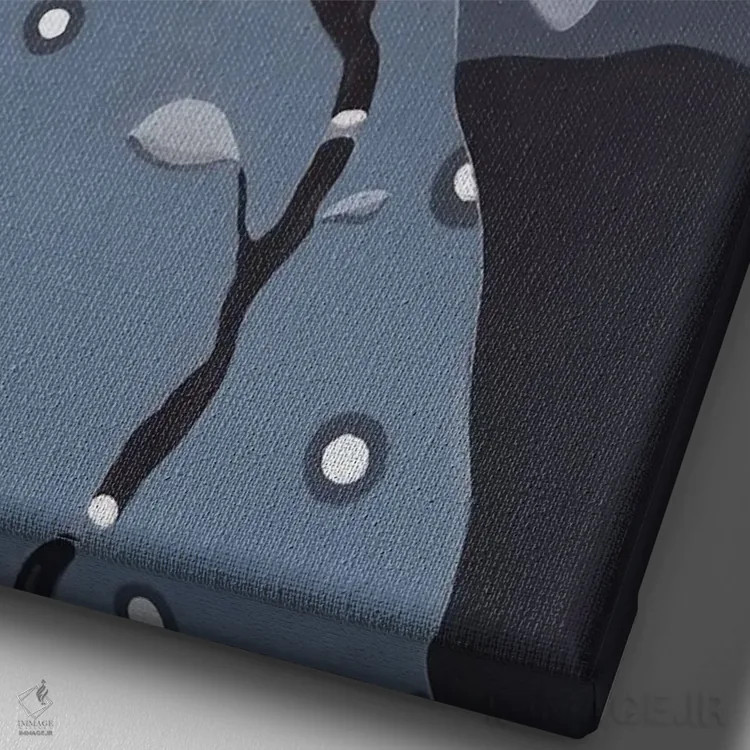 تابلو دکوراتیو مادر شب ۲ اثر ایرینا پاندوا - نمای نزدیک بافت بوم