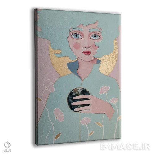 تابلو دکوراتیو زمین اثر ایرینا پاندوا - نمای پرسپکتیو محصول