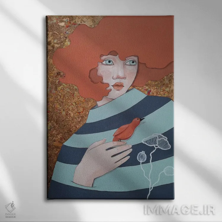تابلو دکوراتیو ماشا اثر ایرینا پاندوا - نمای روبهرو روی دیوار