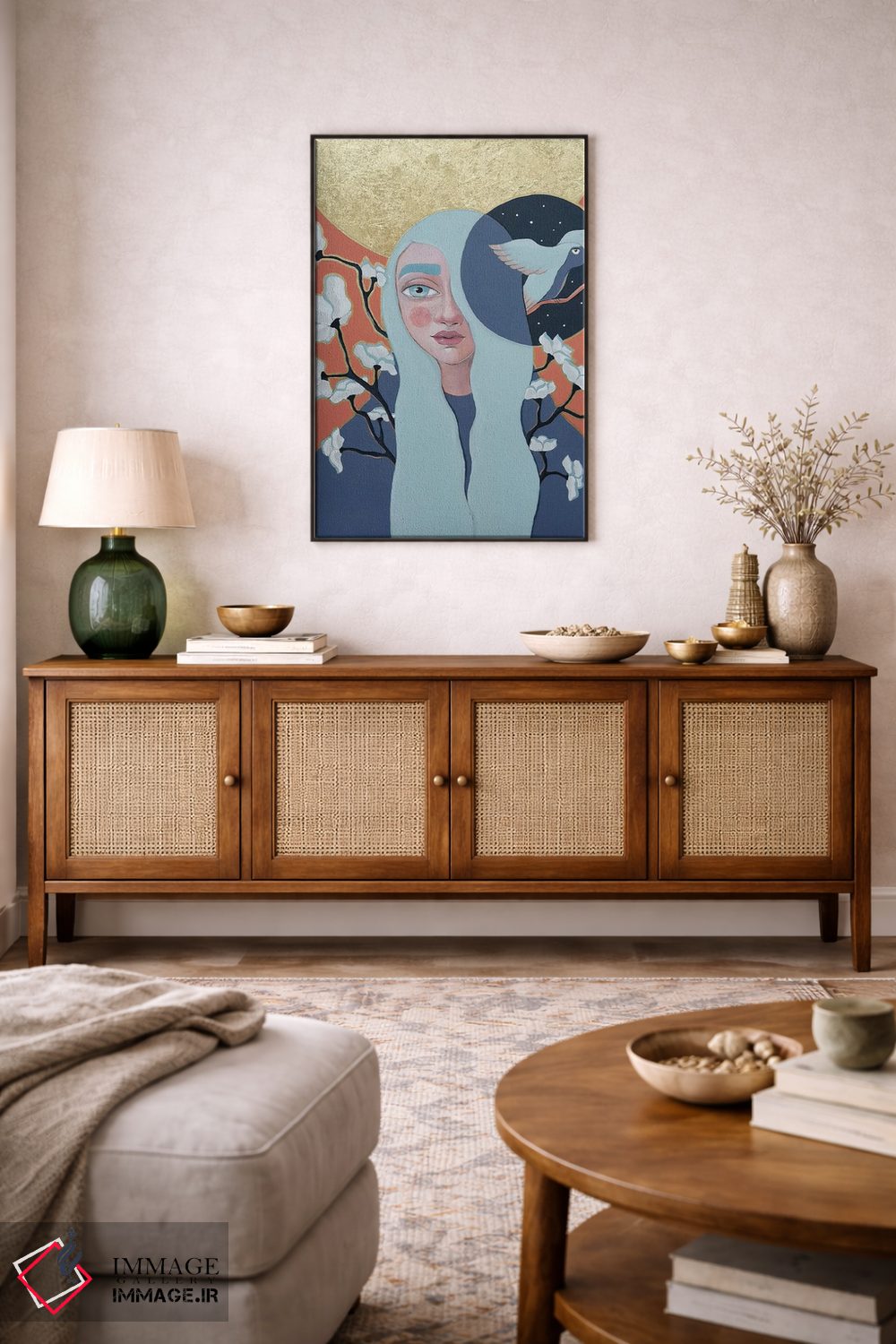 تابلو دکوراتیو پرواز شبانه اثر ایرینا پاندوا - D5B