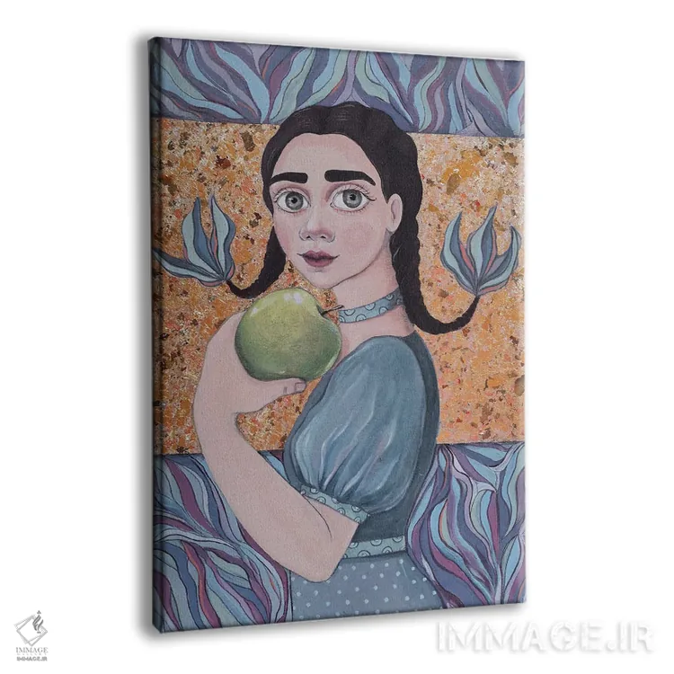 تابلو دکوراتیو سیب سبز اثر ایرینا پاندوا - نمای پرسپکتیو محصول