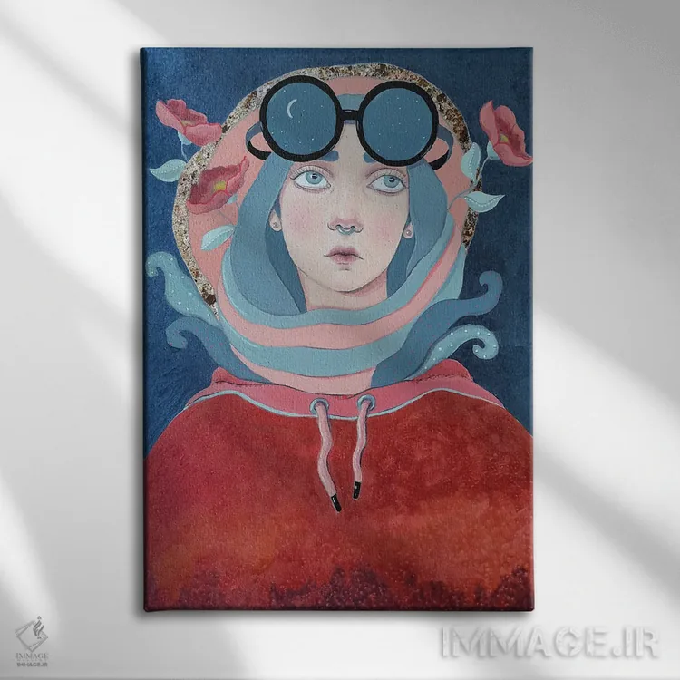 تابلو دکوراتیو سفر دریایی اثر ایرینا پاندوا - نمای روبهرو روی دیوار