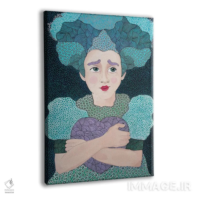 تابلو دکوراتیو ملکه دل ها اثر ایرینا پاندوا - نمای پرسپکتیو محصول