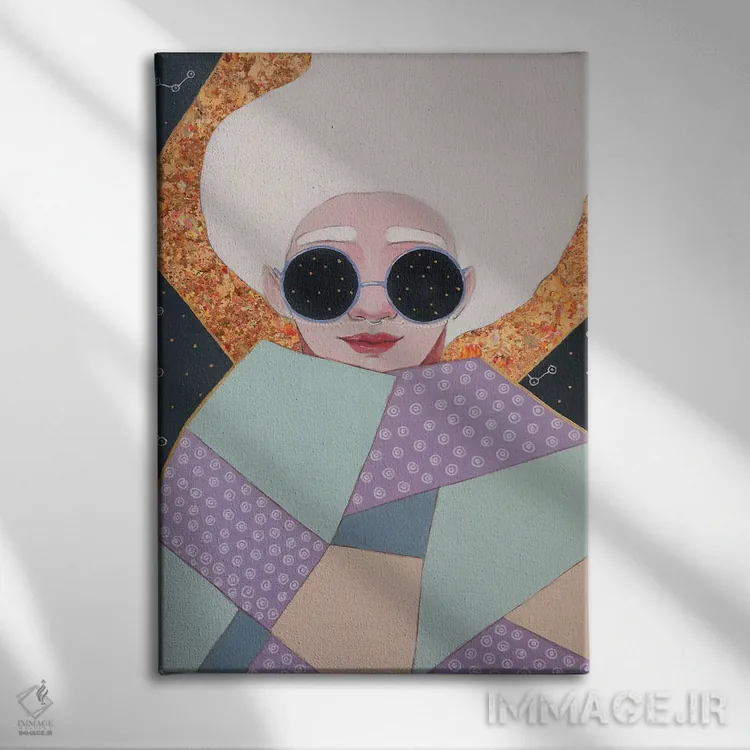 تابلو دکوراتیو ستاره بینی اثر ایرینا پاندوا - نمای روبهرو روی دیوار