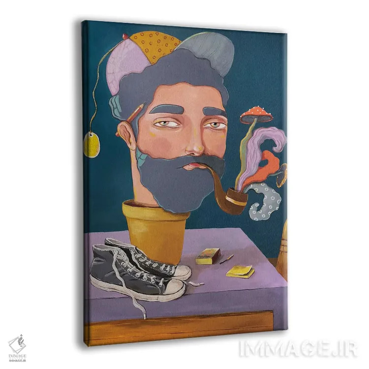 تابلو دکوراتیو آدم امروز و فردا کن اثر ایرینا پاندوا - نمای پرسپکتیو محصول