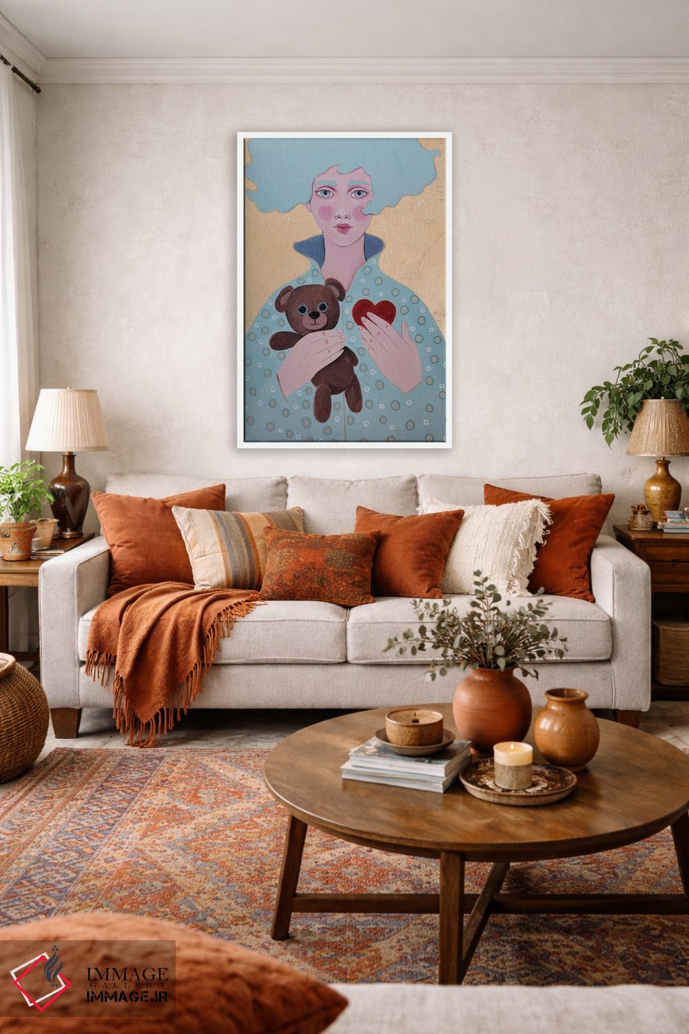 تابلو دکوراتیو قلب اثر ایرینا پاندوا - D2W