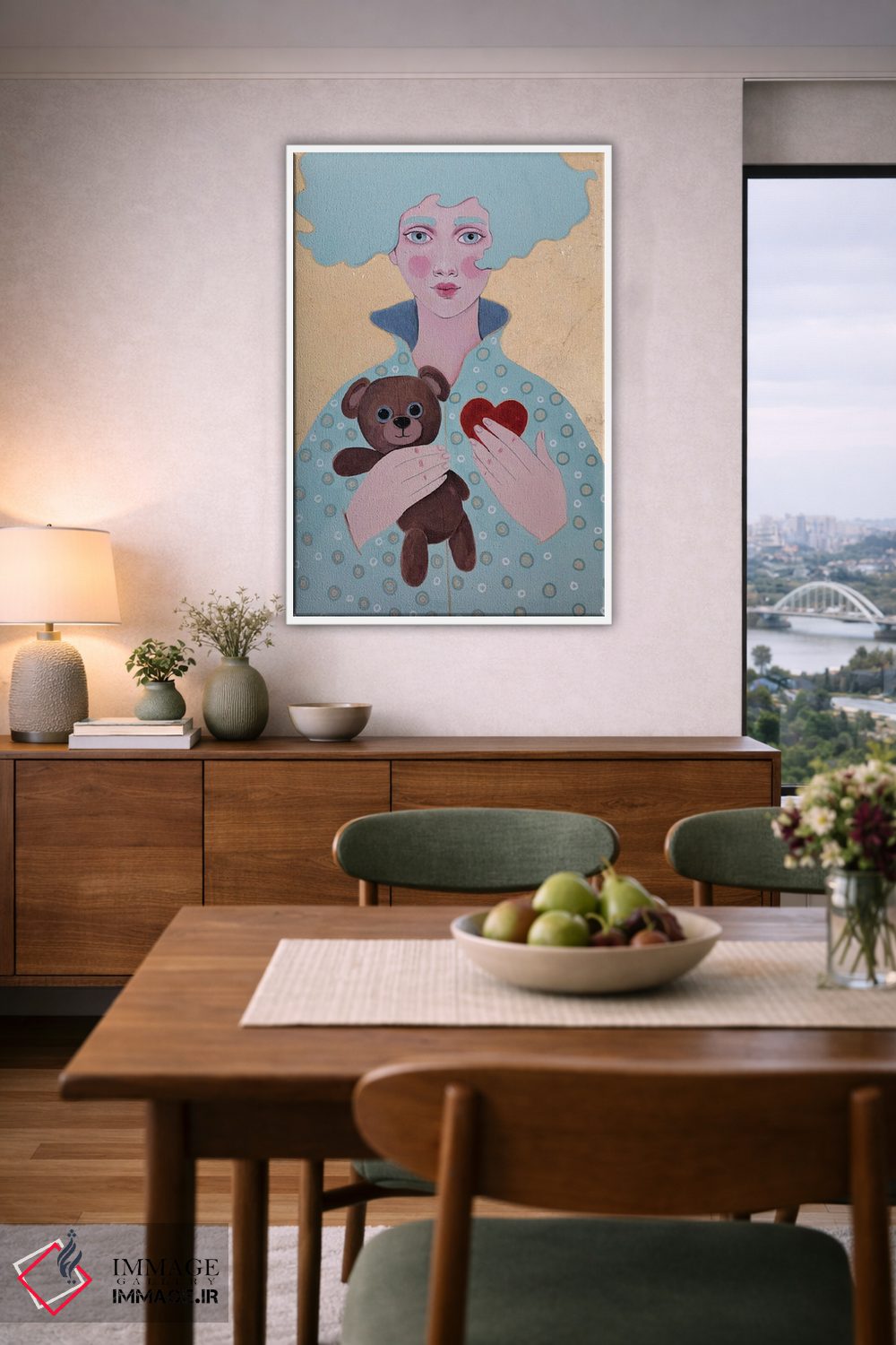 تابلو دکوراتیو قلب اثر ایرینا پاندوا - D6W