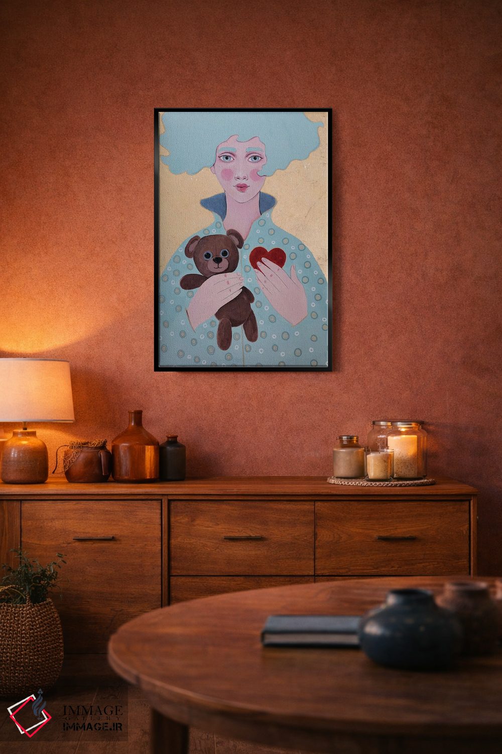 تابلو دکوراتیو قلب اثر ایرینا پاندوا - D5B
