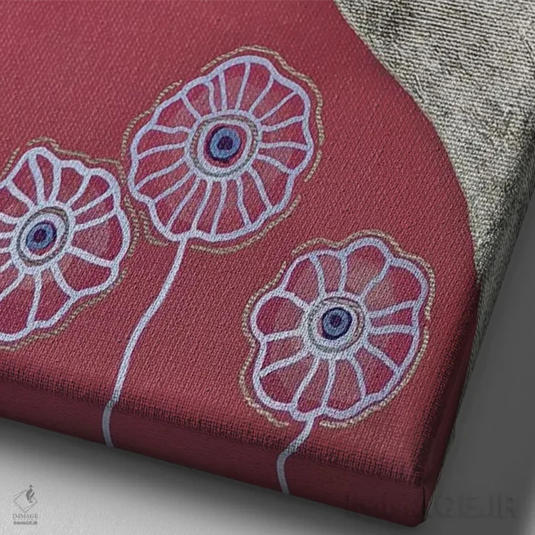 تابلو دکوراتیو طلایی اثر ایرینا پاندوا - نمای نزدیک بافت بوم