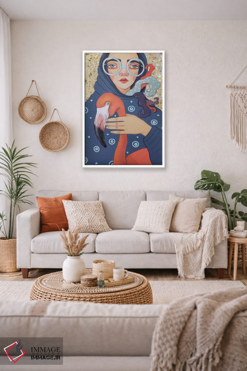 تابلو دکوراتیو فلامینگو اثر ایرینا پاندوا - D2W