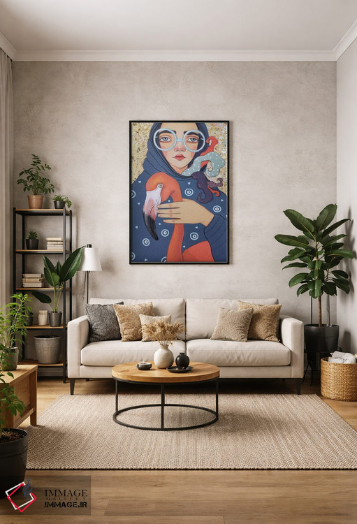 تابلو دکوراتیو فلامینگو اثر ایرینا پاندوا - D1B