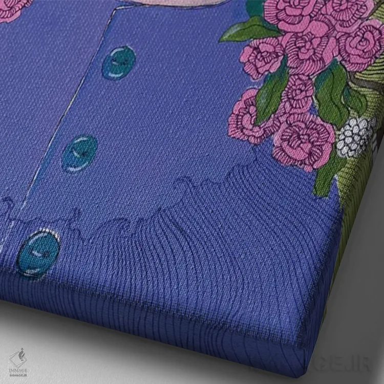 تابلو دکوراتیو الف اثر ایرینا پاندوا - نمای نزدیک بافت بوم