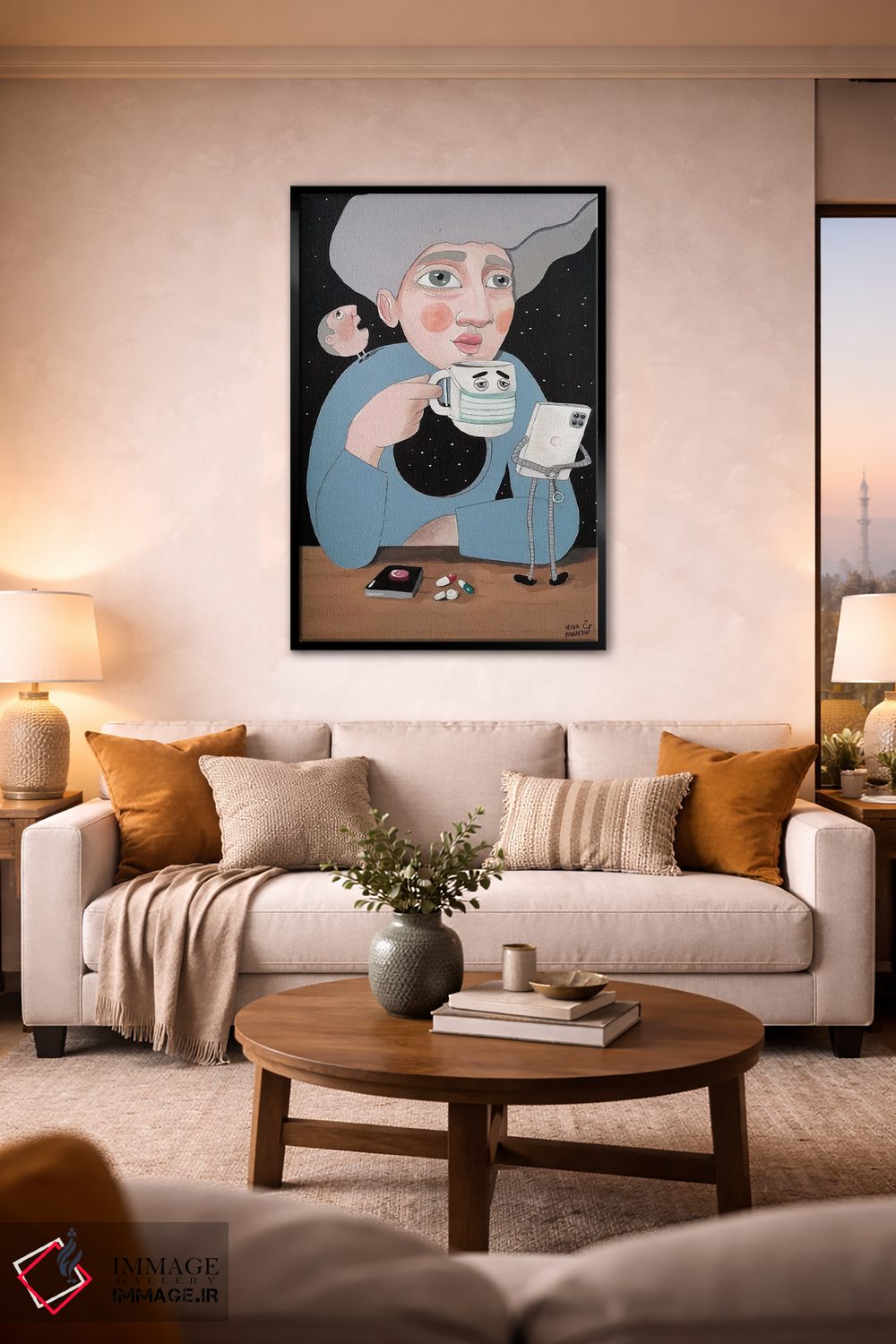 تابلو دکوراتیو خلا اثر ایرینا پاندوا - D2B