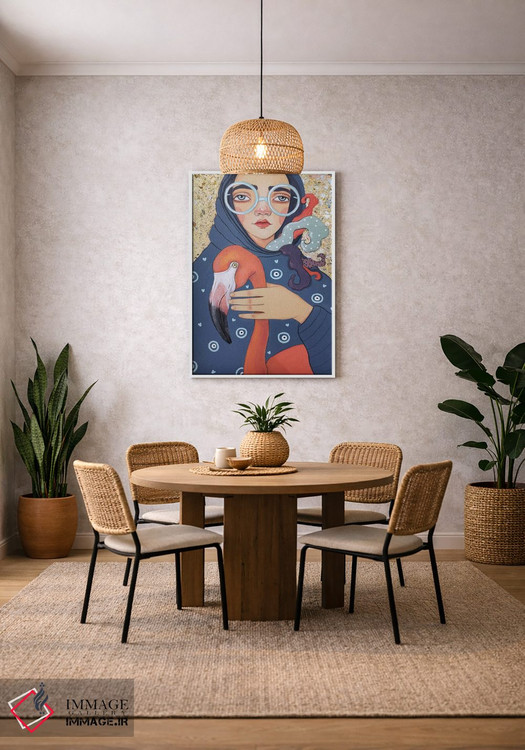 تابلو دکوراتیو فلامینگو اثر ایرینا پاندوا - D3W