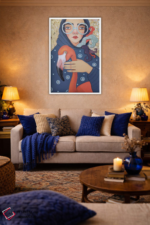 تابلو دکوراتیو فلامینگو اثر ایرینا پاندوا - D4W