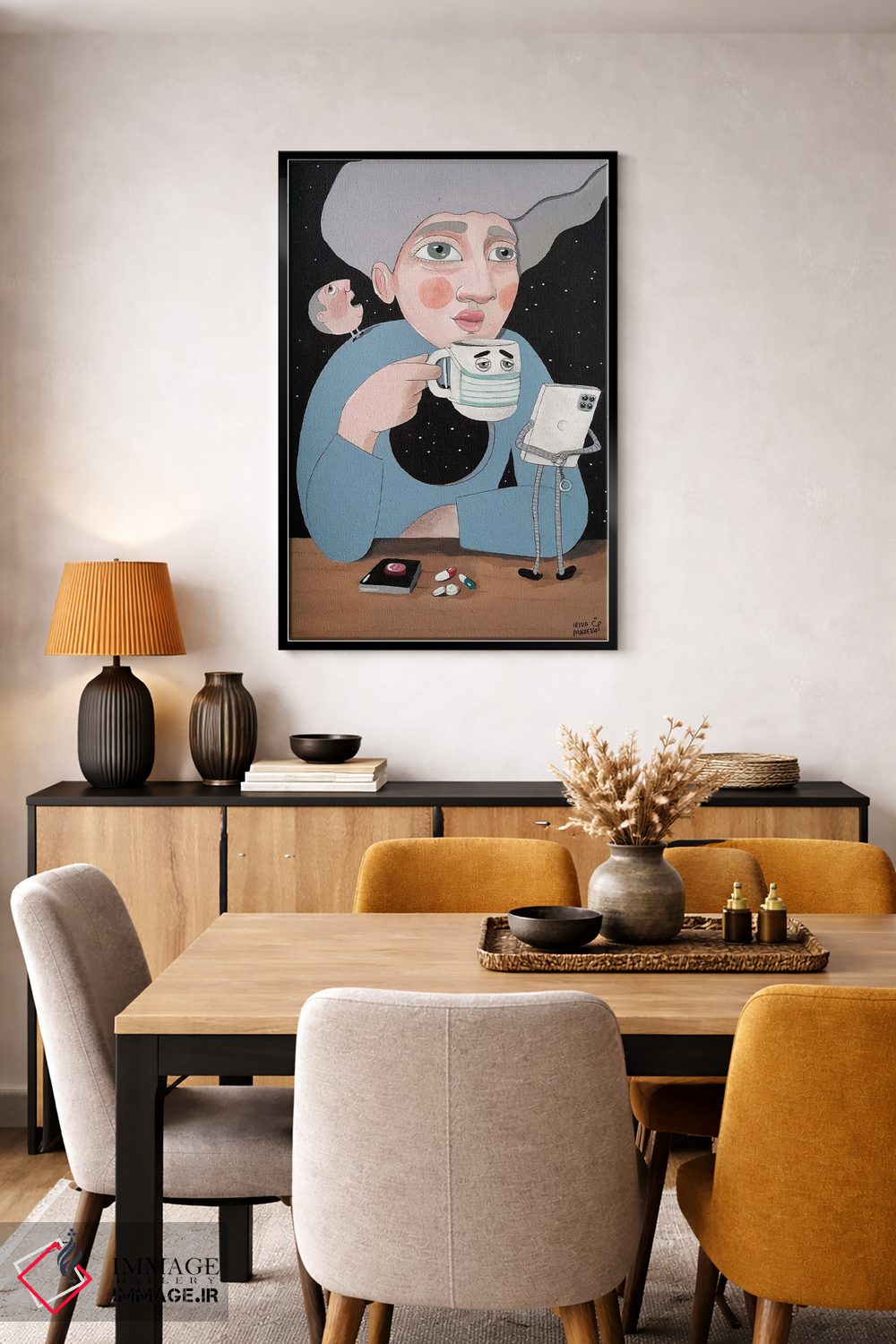 تابلو دکوراتیو خلا اثر ایرینا پاندوا - D5B