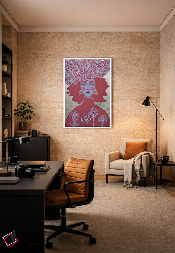 تابلو دکوراتیو طلایی اثر ایرینا پاندوا - D6W