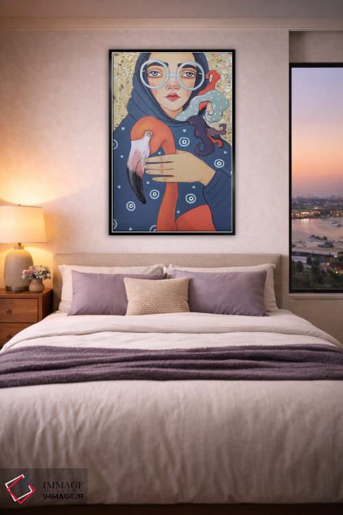 تابلو دکوراتیو فلامینگو اثر ایرینا پاندوا - D6B