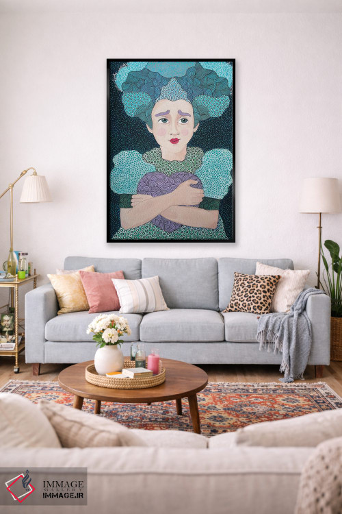 تابلو دکوراتیو ملکه دل ها اثر ایرینا پاندوا - D1B