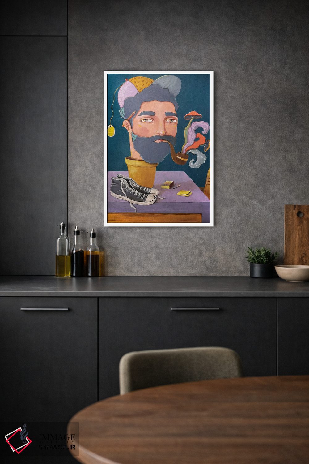 تابلو دکوراتیو آدم امروز و فردا کن اثر ایرینا پاندوا - D1W