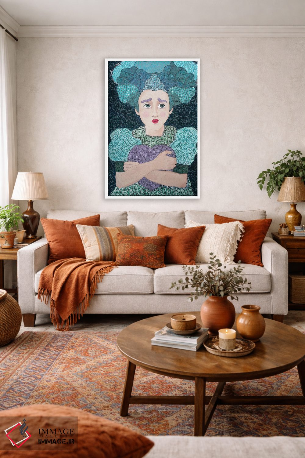 تابلو دکوراتیو ملکه دل ها اثر ایرینا پاندوا - D2W