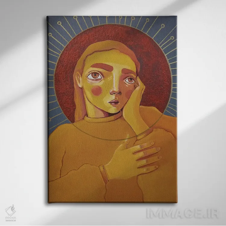 تابلو دکوراتیو مقدس اثر ایرینا پاندوا - نمای روبهرو روی دیوار