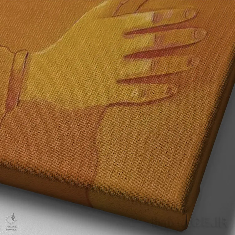 تابلو دکوراتیو مقدس اثر ایرینا پاندوا - نمای نزدیک بافت بوم