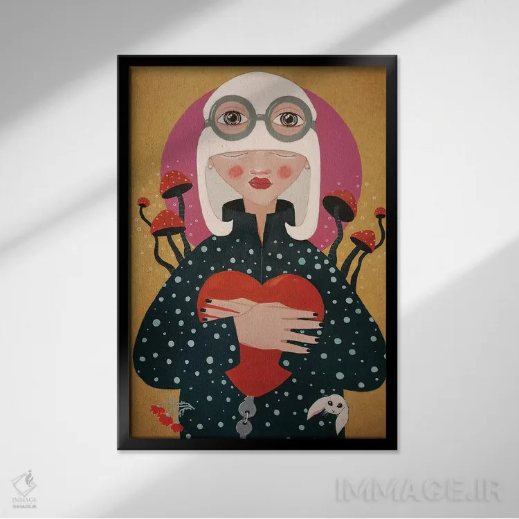 تابلو دکوراتیو رویاباف اثر ایرینا پاندوا - نمای قابدار مشکی