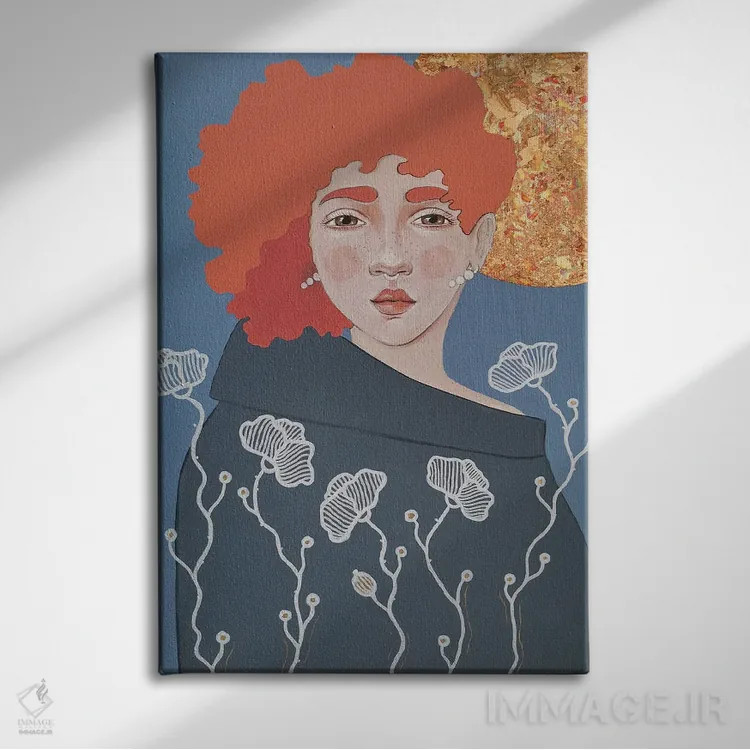 تابلو دکوراتیو لیلی اثر ایرینا پاندوا - نمای روبهرو روی دیوار