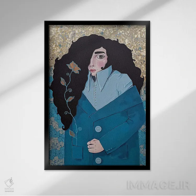 تابلو دکوراتیو برمی گردم اثر ایرینا پاندوا - نمای قابدار مشکی