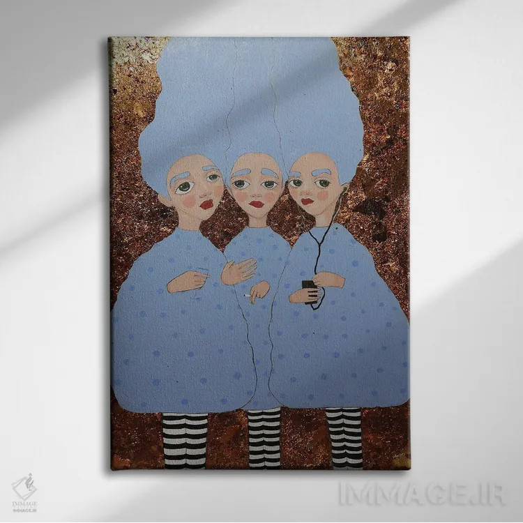 تابلو دکوراتیو بیرون رفتن اثر ایرینا پاندوا - نمای روبهرو روی دیوار