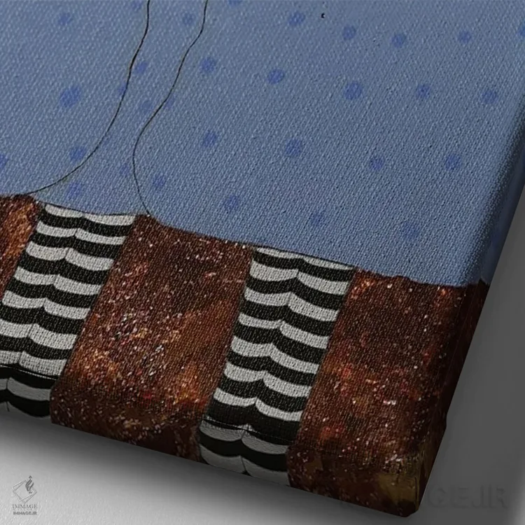 تابلو دکوراتیو بیرون رفتن اثر ایرینا پاندوا - نمای نزدیک بافت بوم